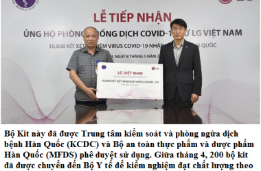 LG Việt Nam tài trợ 10.000 bộ kit xét nghiệm Covid-19